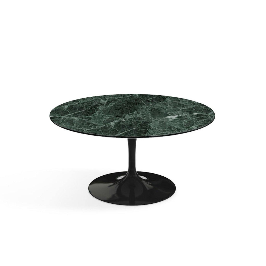 Pedestal Low Table - Marble Top - sturdy, well-balanced base