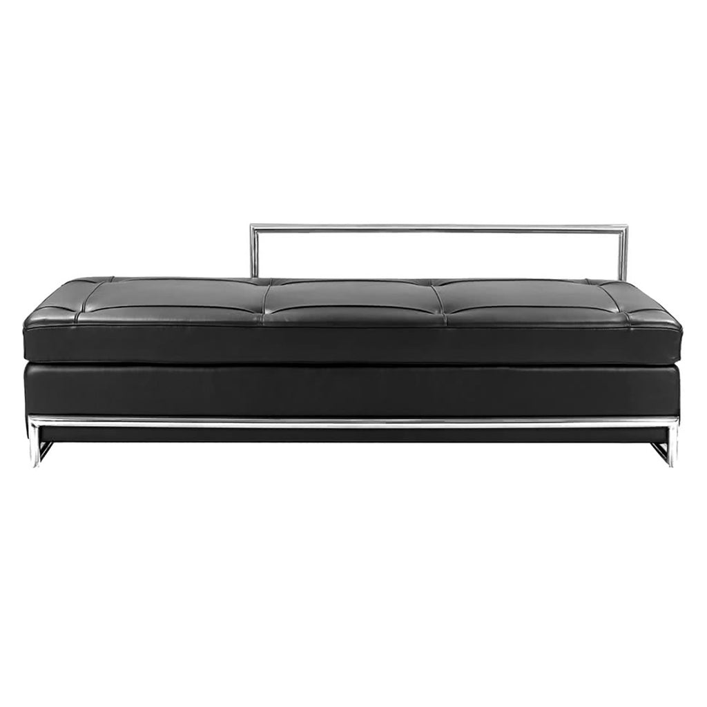 Eileen Gray Daybed in black leather