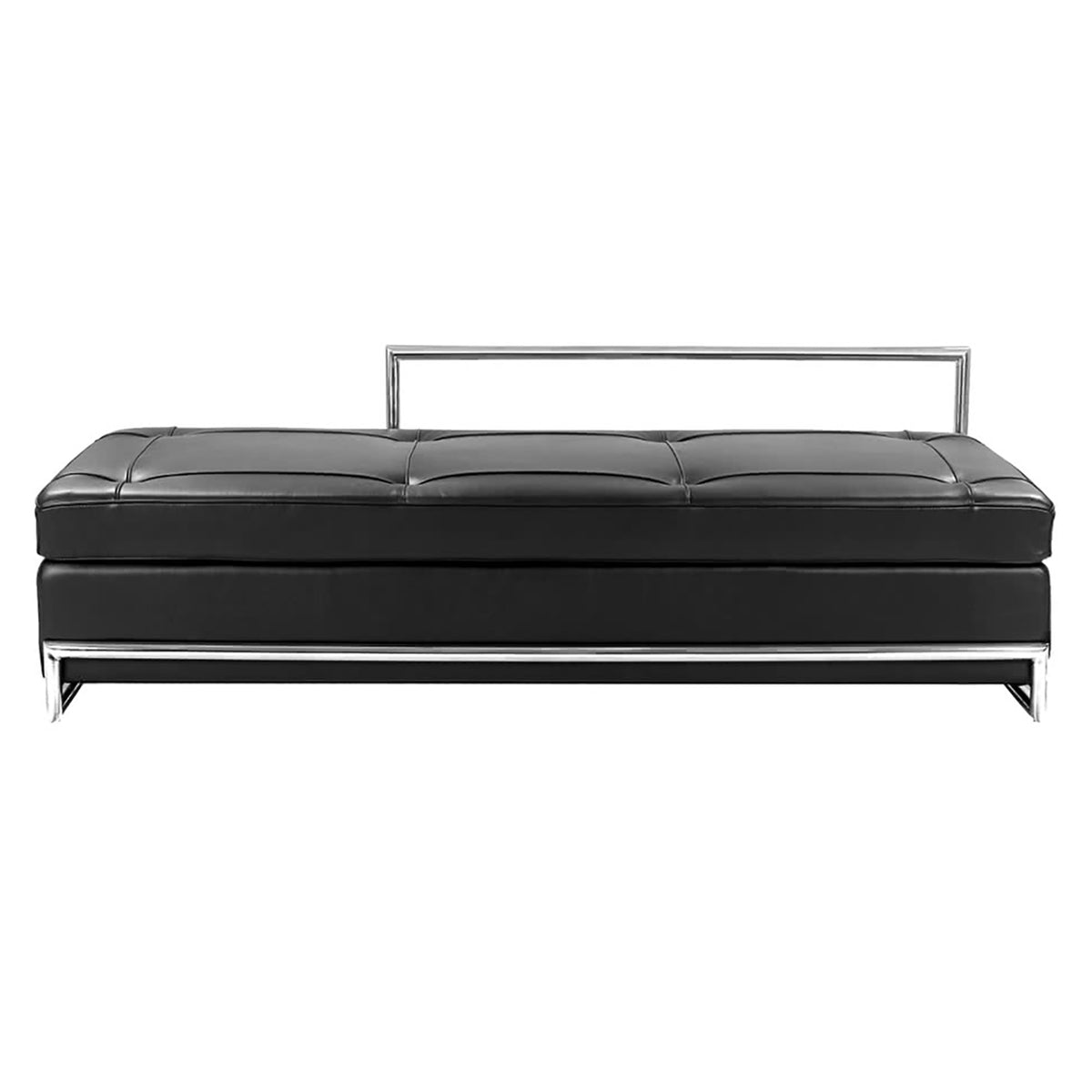 Eileen Gray Daybed in black leather