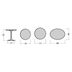 Pedestal Side Table - Marble Top - marble pedestal side table from Nue Modern
