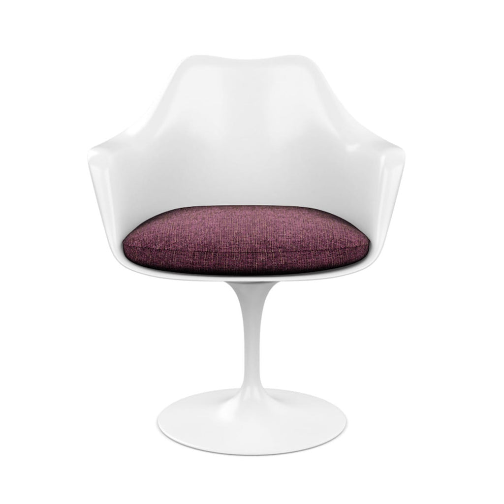 Pedestal Armchair - moulded shell with seat cushion
