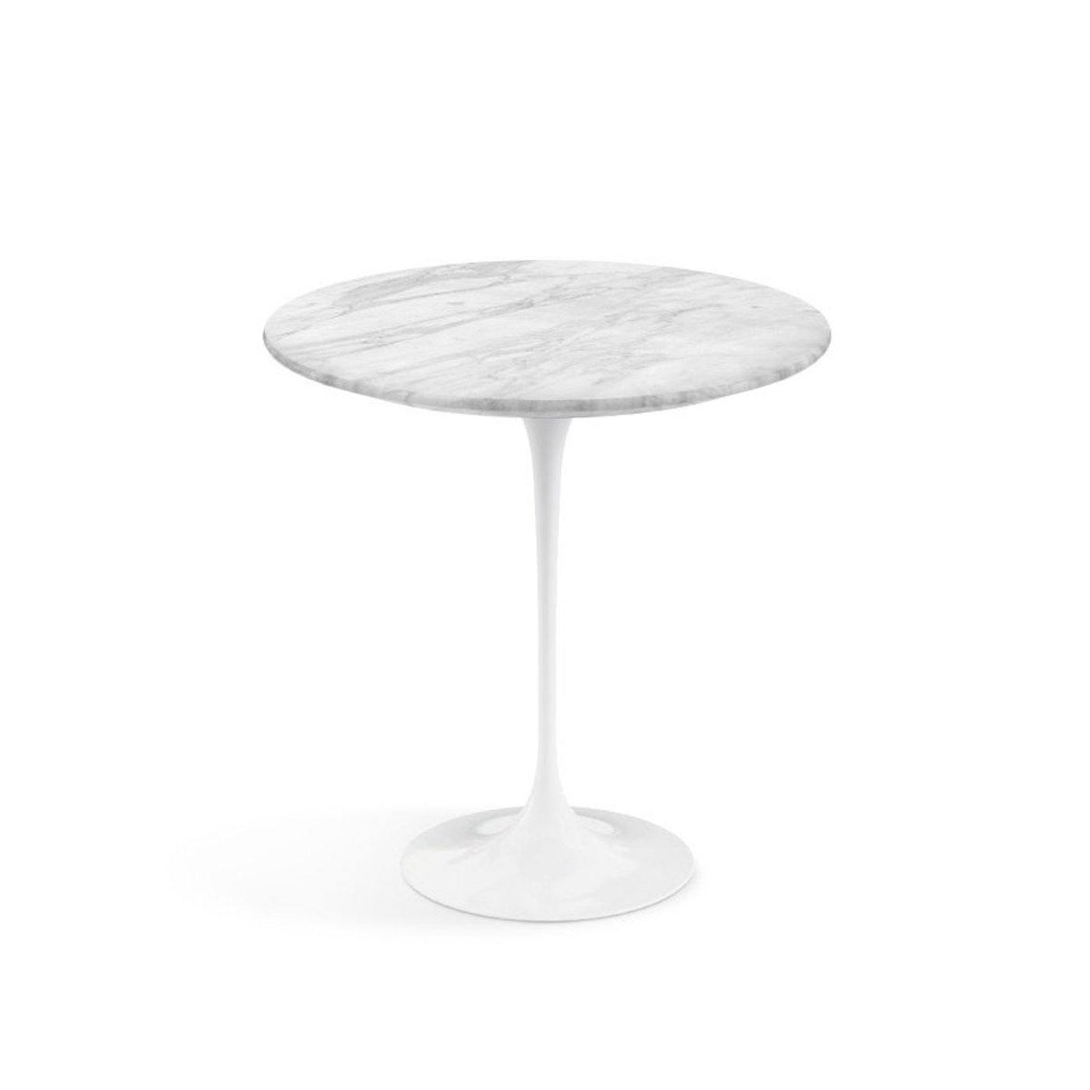 Pedestal Side Table - Marble Top - available with an Arabescato marble top