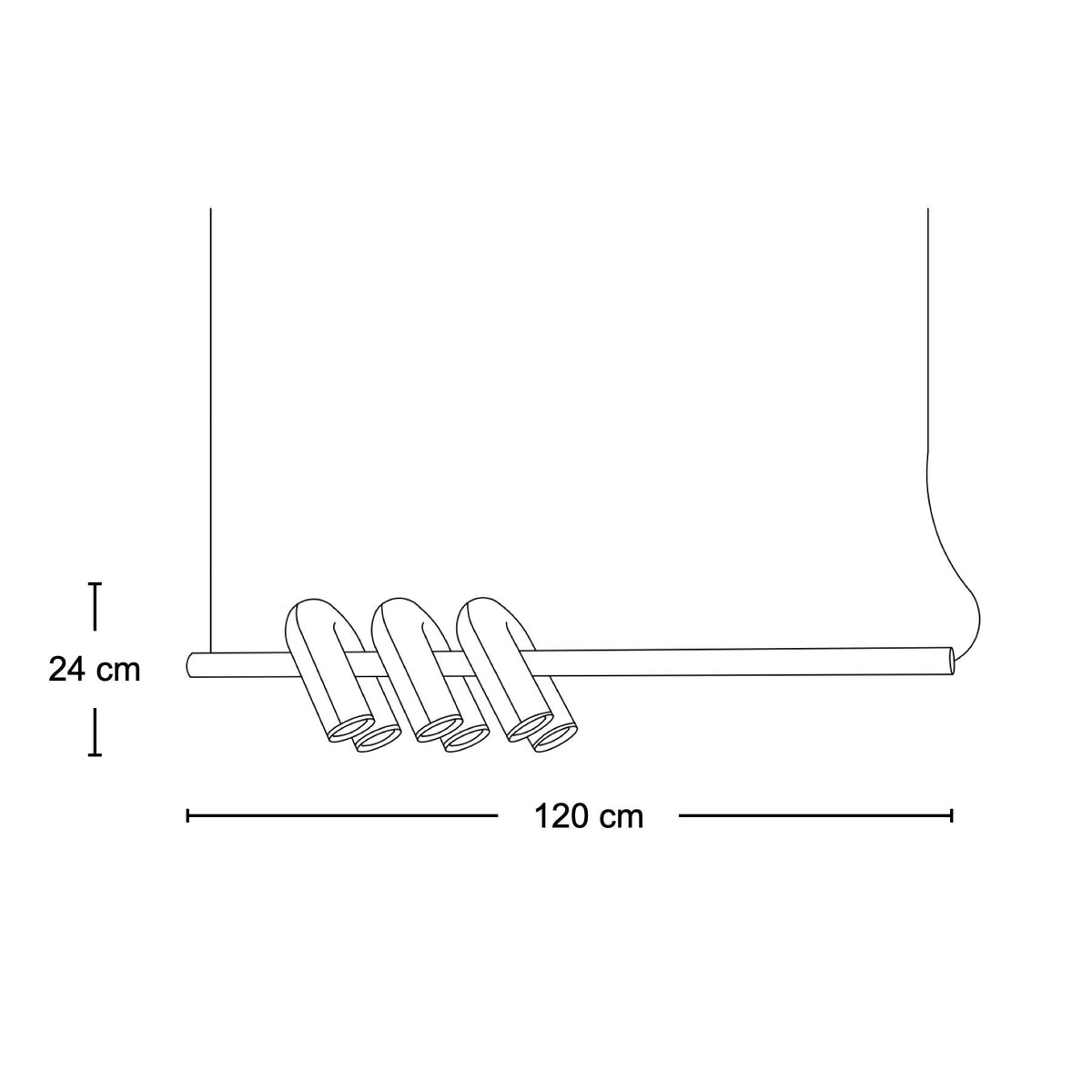 Cirkus Rail Lamp - linear rail pendant from Nue Modern