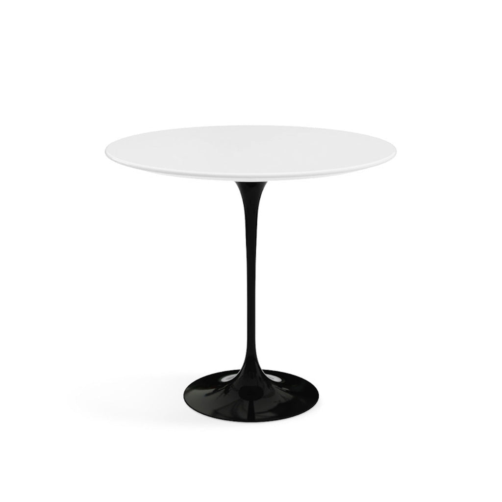 Pedestal Side Table - round top on a single sculpted trumpet base