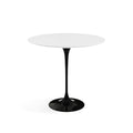 Pedestal Side Table - round top on a single sculpted trumpet base