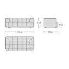 Flex 2-Seater Sofa - modular two-seater from Nue Modern