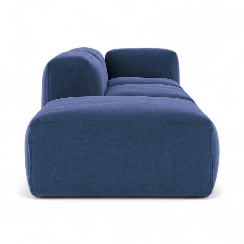 Le Mura Sofa Combo 2 - low-slung modular seating with upholstered walls