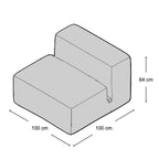Le Mura Armless Module - modular sofa element from Nue Modern