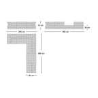 Mahjong Sofa - Combo 2 - Hans Hopfer-inspired low modular sofa