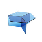 Isom Square Coffee Table in blue - top view