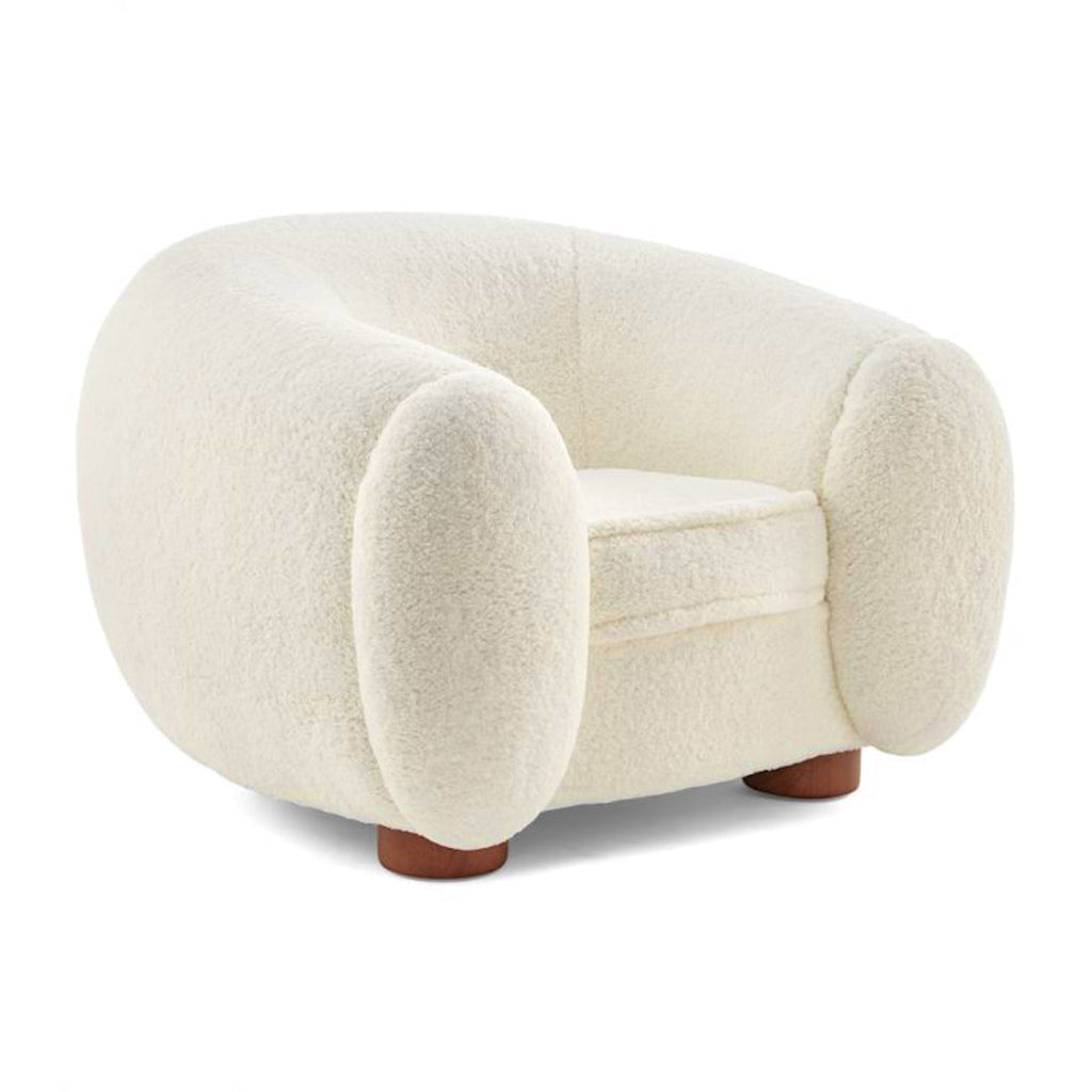 Polar Bear Armchair - Jean Royère-inspired sculptural armchair