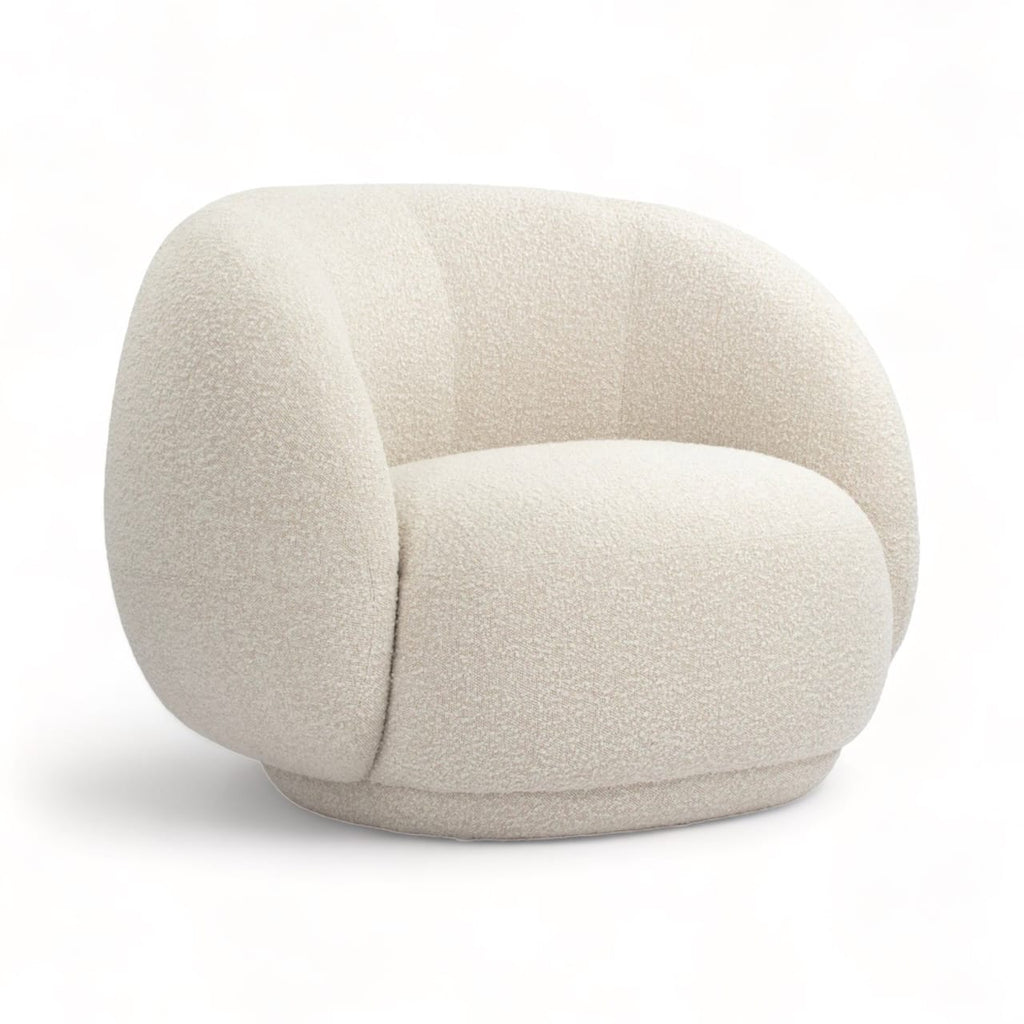 Jonas Armchair - angle view of the rounded arms