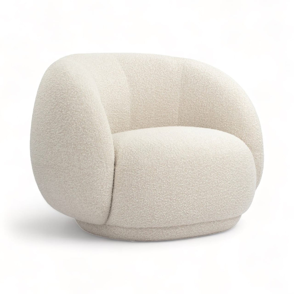 Jonas Armchair - angle view of the rounded arms