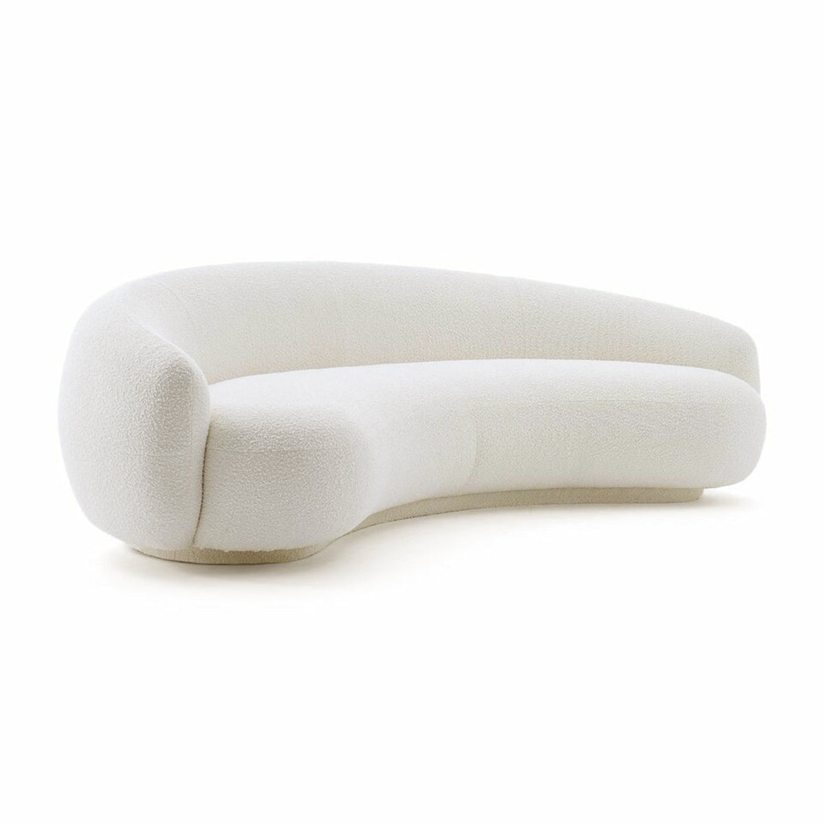 Jonas Sofa in bouclé - clean-lined sofa with softly rounded edges