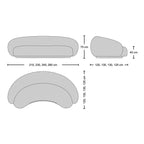 Jonas Sofa - dimensions diagram