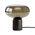 Karl-Johan Table Lamp, small, in dark amber glass