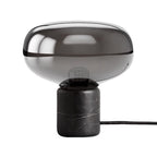 Karl-Johan Table Lamp, small, in smoke grey glass