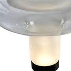 Lesbo Table Lamp - close-up of the fluid glass shade