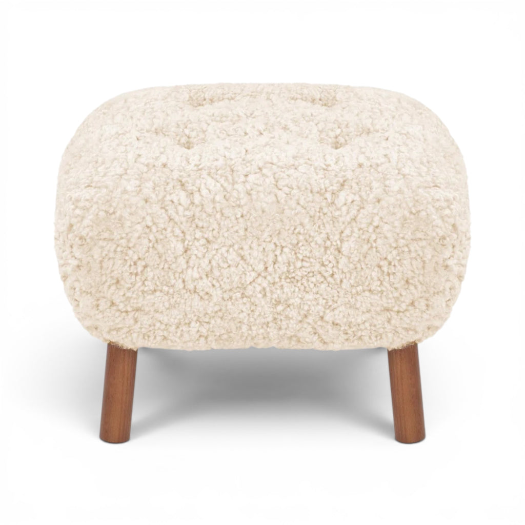 Little Petra Ottoman in Sheepskin | Nue Modern