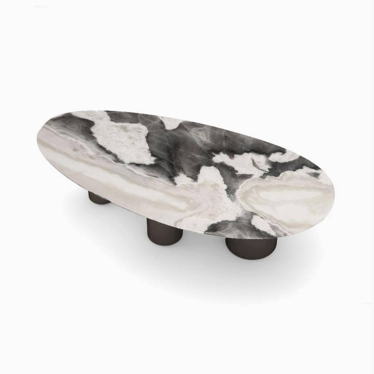 Luca Dining Table - Polar White Marble Top