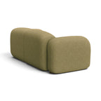 Mellow 2-Seater Sofa in a Olive tone Chenille upholstery | Nue Modern