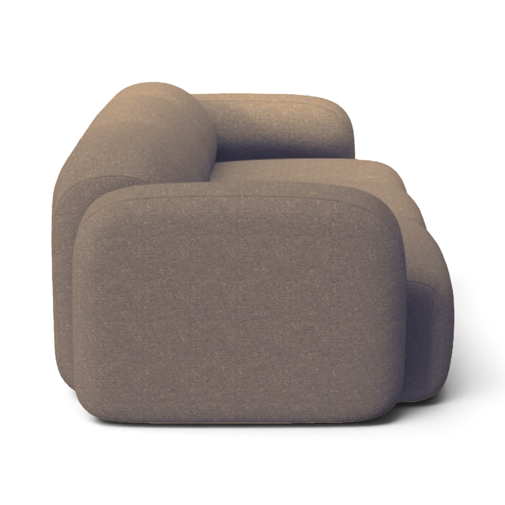 Mellow 3-Seater Sofa - side view of the bowed arm