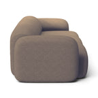 Mellow 3-Seater Sofa - side view of the bowed arm