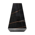 Noir Coffee Table - top view of the marble
