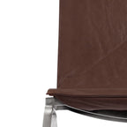 PK22 Lounge Chair - close-up of the brown leather sling