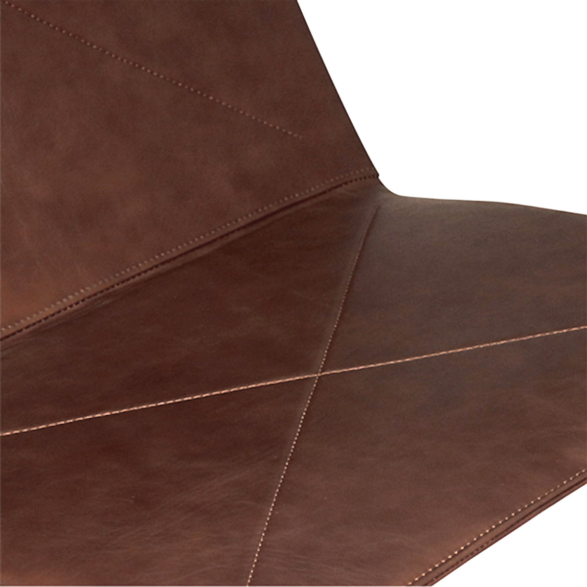 PK22 Lounge Chair - steel frame and leather detail