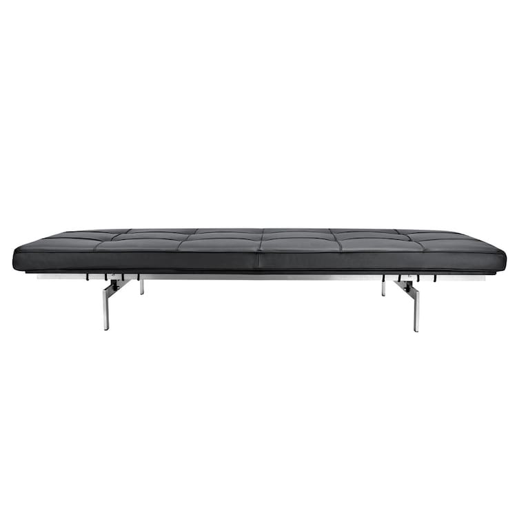 PK80 Daybed - Poul Kjaerholm Inspired Black leather daybed | Nue Modern