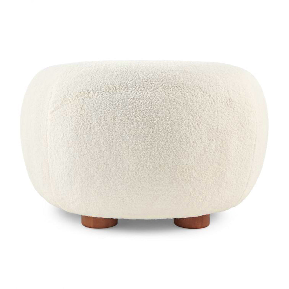 Polar Bear Armchair in Ivory Sherpa - Back View | Nue Modern