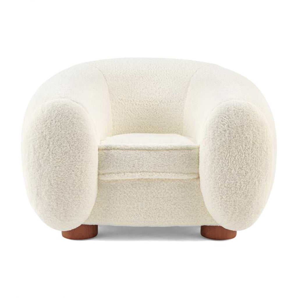Polar Bear Armchair - rounded lounge chair with an enveloping back