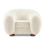 Polar Bear Armchair - rounded lounge chair with an enveloping back