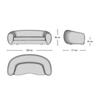 Polar Bear Sofa - Dimensions