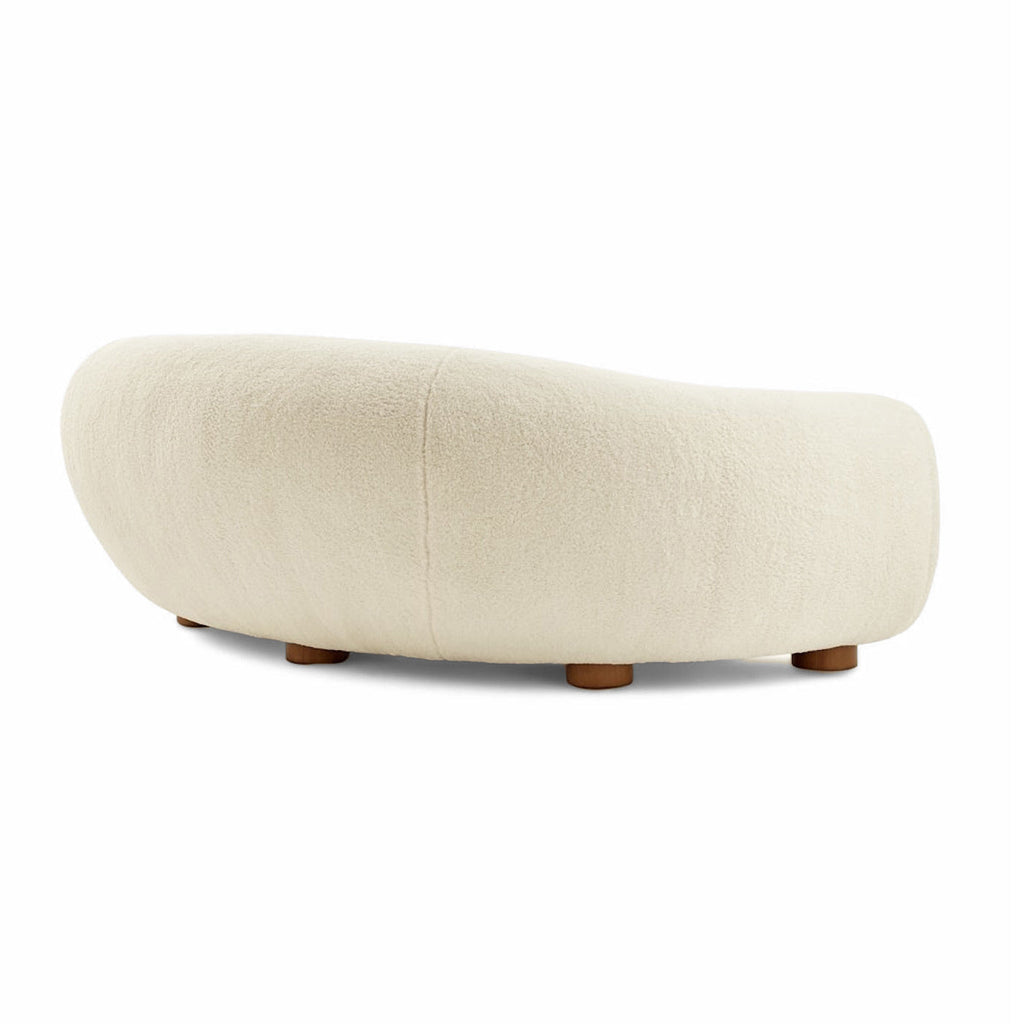 Three-quarter view of the back of the Polar Bear Sofa | Nue Modern