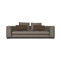 Portman-2-seater sofa in brown leather