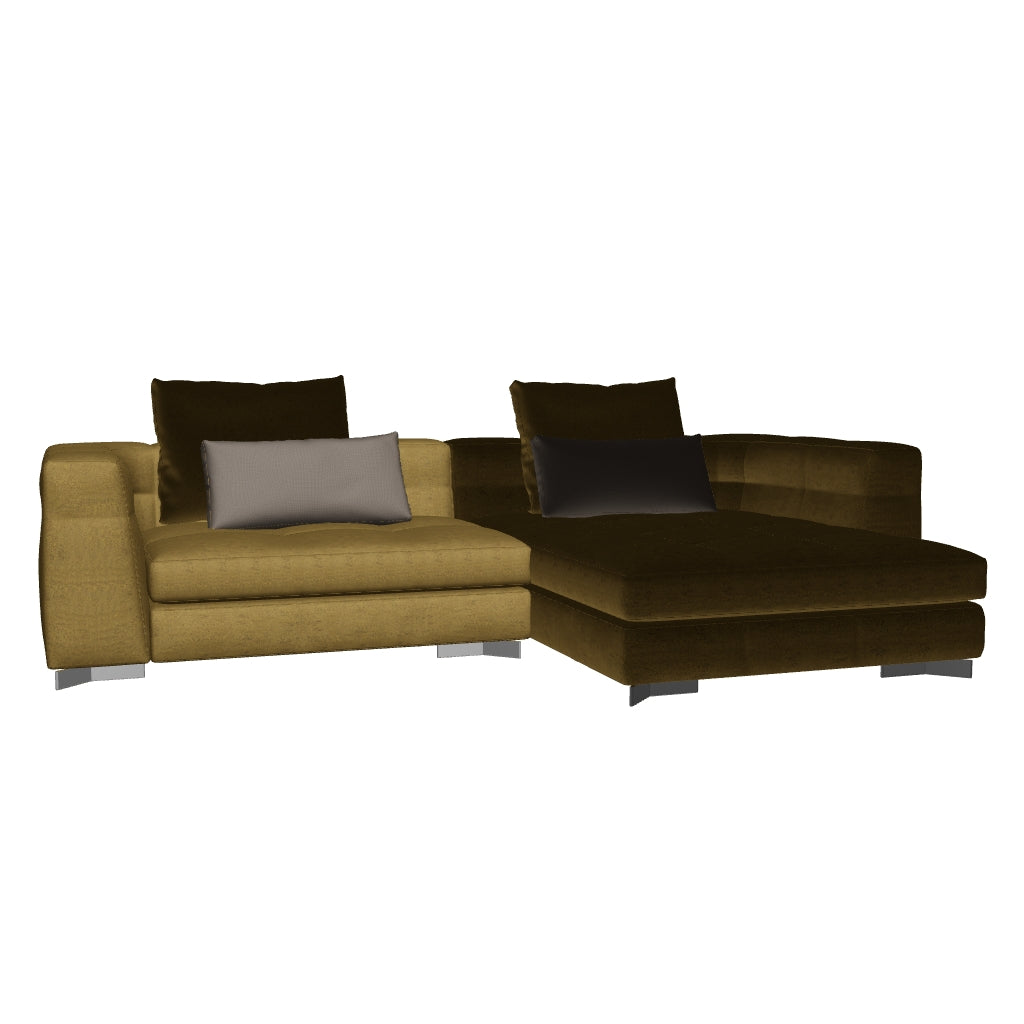 Portman 2-Seater Sofa with Large Chaise 3d Model