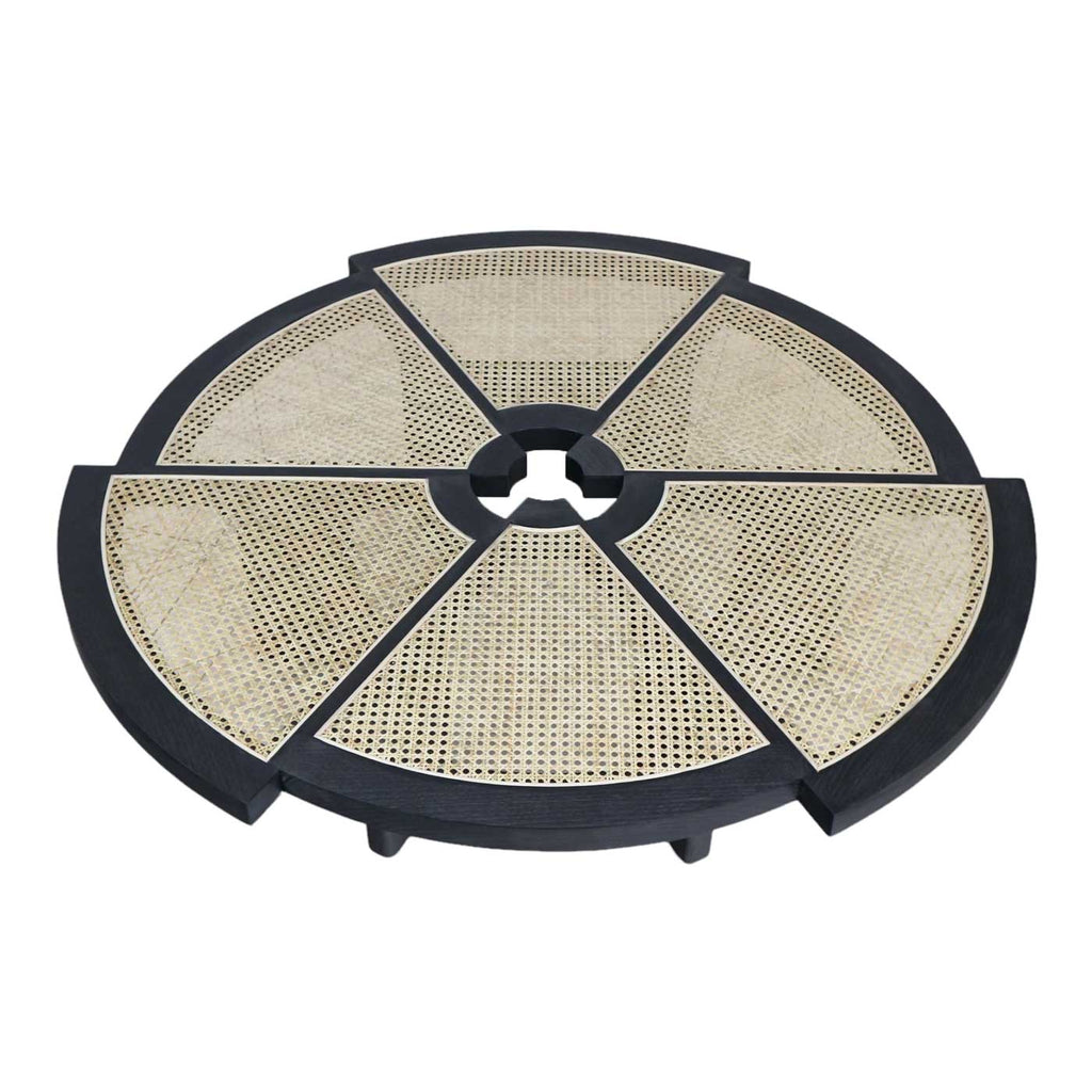 Rio Coffee Table in Black Top View - Charlotte Perriand Inspired | Nue Modern