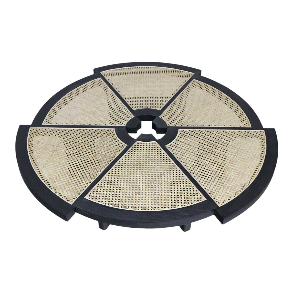 Rio Coffee Table in Black Top View - Charlotte Perriand Inspired | Nue Modern