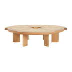 Rio Coffee Table in Oak side view - Charlotte Perriand Inspired | Nue Modern