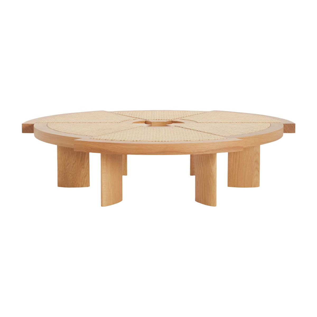 Rio Coffee Table in Oak side view - Charlotte Perriand Inspired | Nue Modern