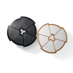 Pair of Rio Coffee Table in Oak with White Marble & Black Oak with Black Marble - Charlotte Perriand Inspired | Nue Modern
