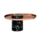 Salute Coffee Table - Black Marble & Copper Tray | Nue Modern