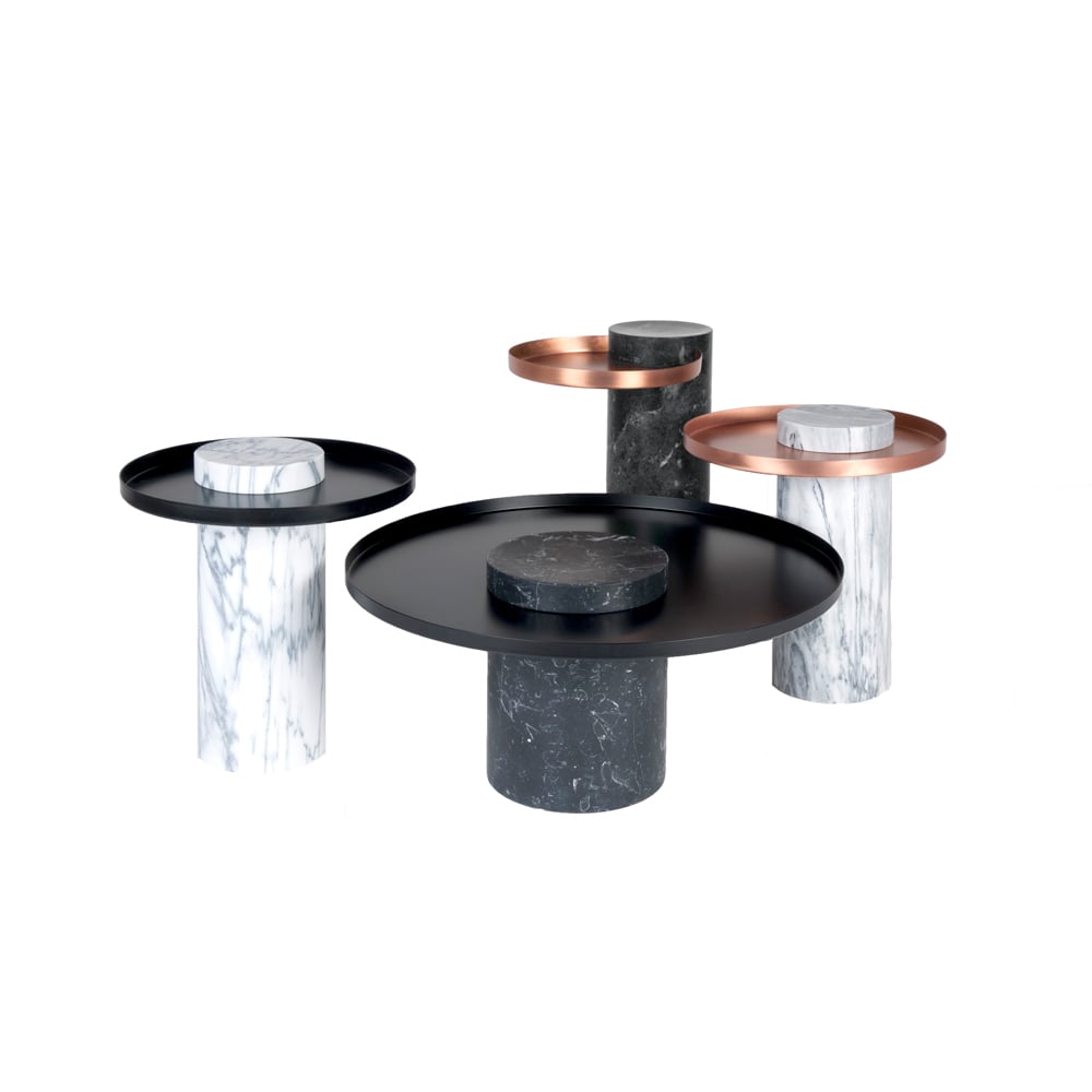 Salute Tables Set - Marble Side Table | Nue Modern