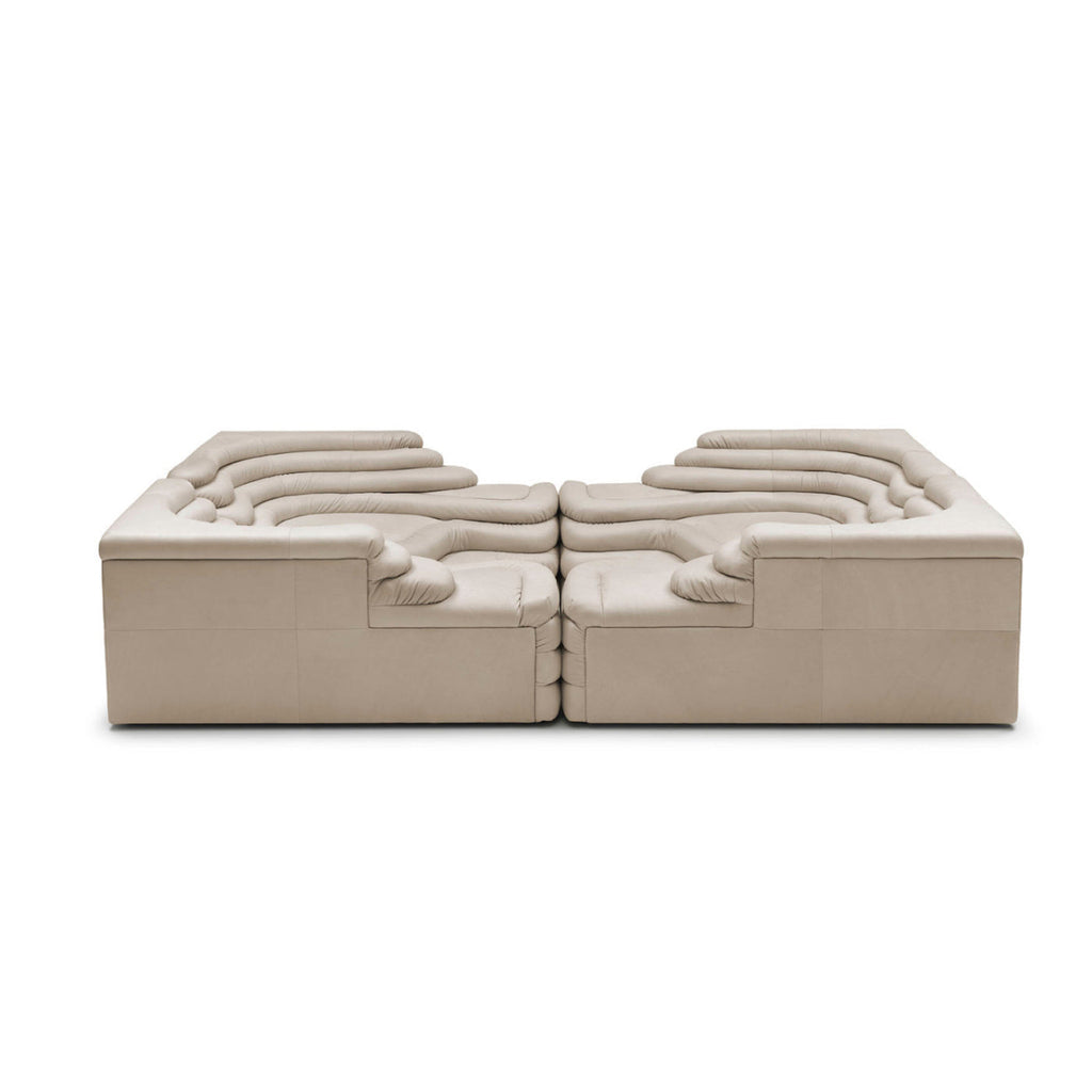 DS 1025 Terrazza sofa - layered seats for sitting, lounging and reclining