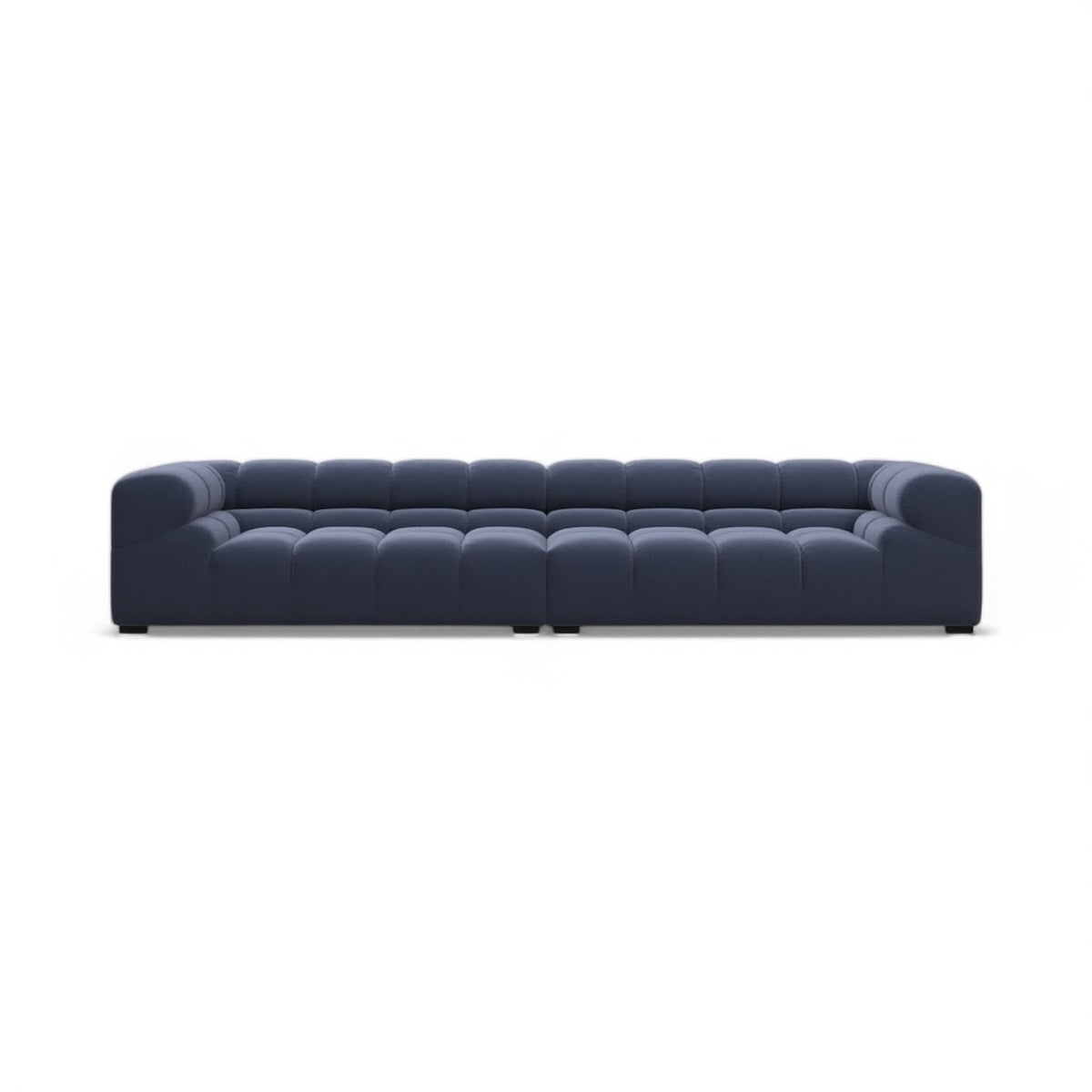 Tufty Large 3-Seater Sofa in a Navy velvet | Nue Modern