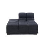 Tufty Open End Chaise Module in grey linen | Nue Modern