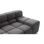 Tufty 3-Seater Sofa with Chaise Close-up Armrest Detail | Nue Modern